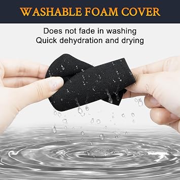 SOULWIT 2Pcs Microphone Pop Filter for AKG C214 Large-Diaphragm Condenser C214d1 Sponge Filter Microphone Foam Protective Cover Windscreen Replacement Microphone Sponge Windproof Cover Windshield | for AKG Pro Audio C214C214d1 Large-Diaphragm Condenser マイクロフォン 対応しない ウィンドスクリーン 防風カバー 風防キャップ