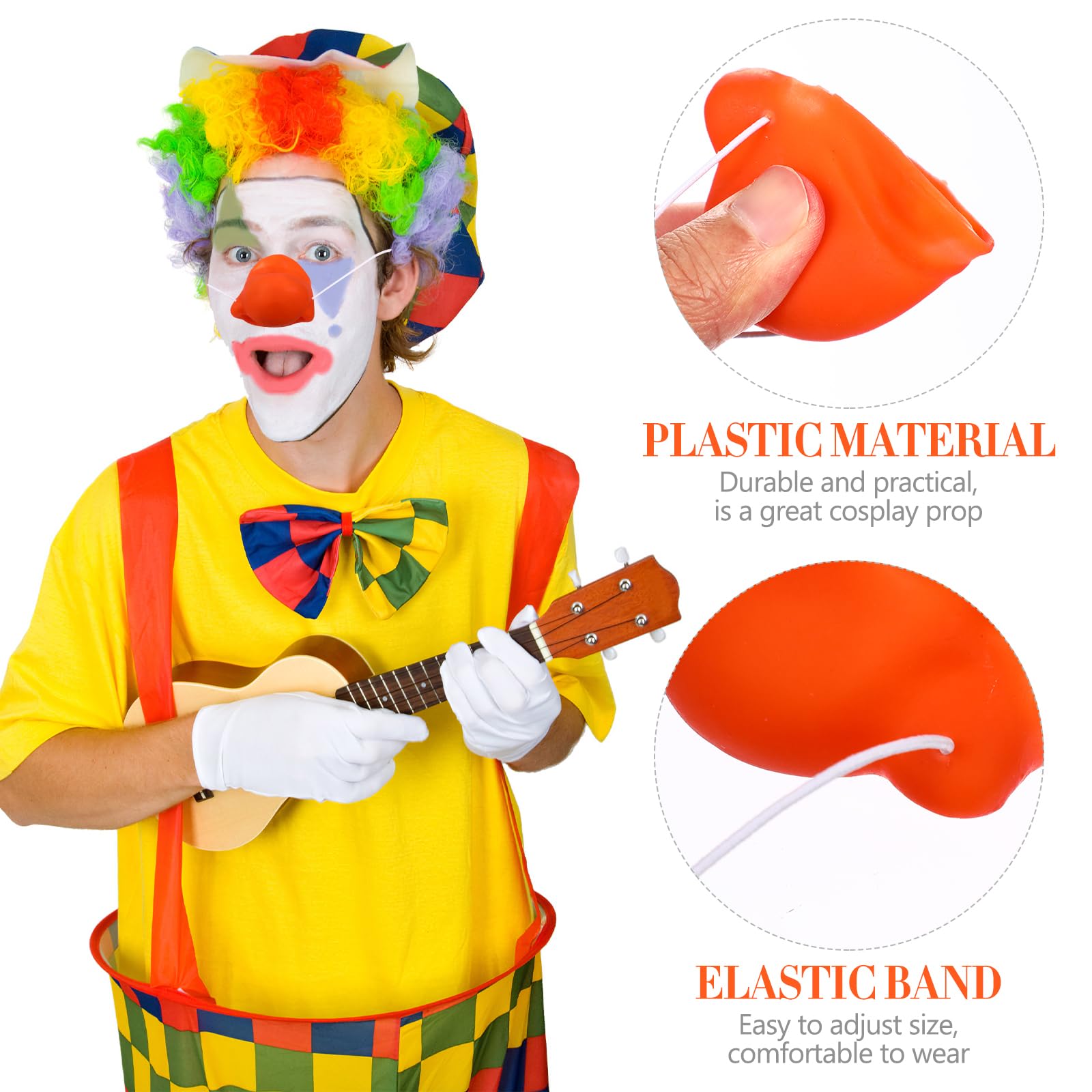 VALICLUD Funny Red Clown Nose Prop Honking Costume Accessory for Masquerade Halloween Carnival and Party Fun - Image 4