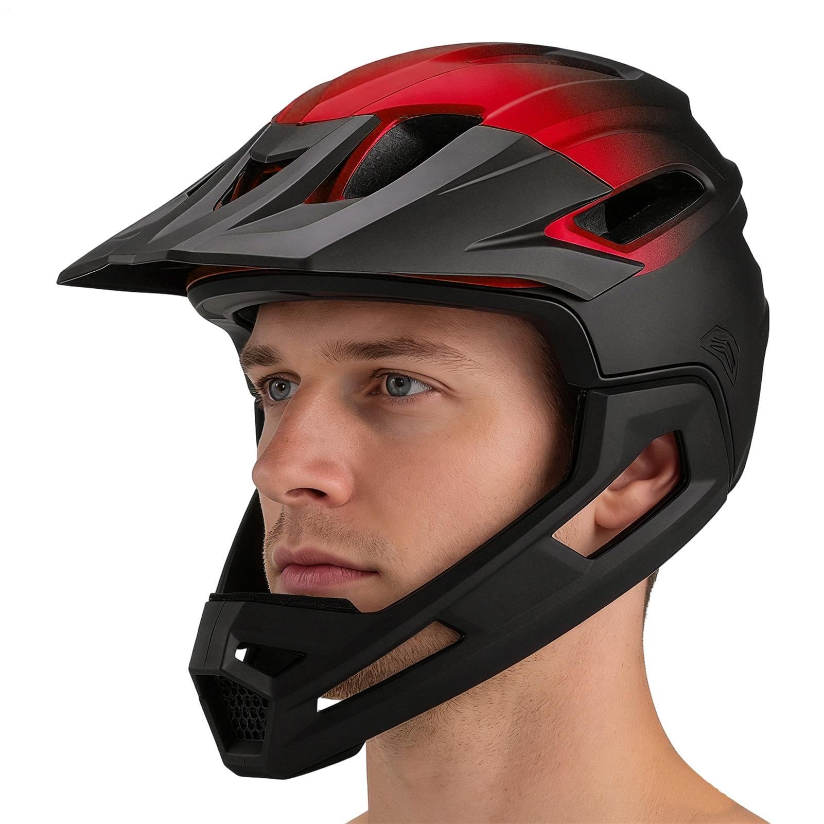 Kask motocyklowy – oddychający kask z twardą obudową – kask rowerowy dla dorosłych, dla mężczyzn, kobiet, młodzieży, żony, męża, syna, córki i rodziny, do jazdy na deskorolce