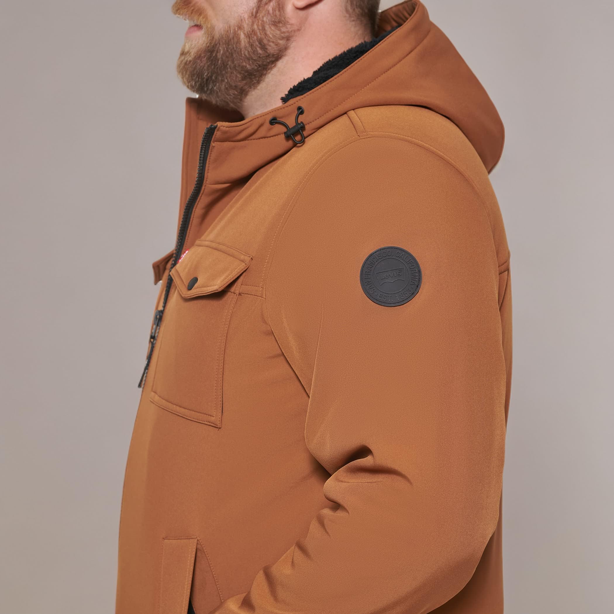 Levi's Soft Shell Two Pocket Hooded Trucker Jacket Veste isolante Homme