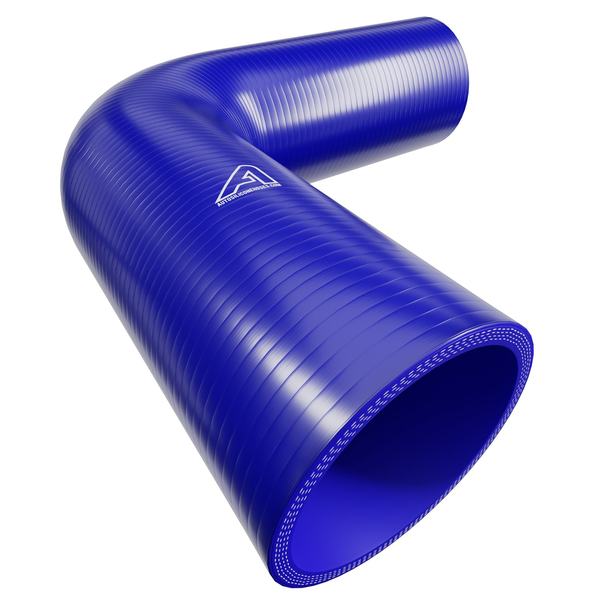 90 degree Silicone Turbo and Coolant Reinforced Hose Elbow ID: 63mm - Black — view 5