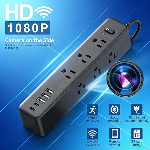 Miniatura 2 de Mini cámaras domésticas - Cámara de seguridad pequeña - Cámara interior - Detección de movimiento - Visualización de teléfonos móviles - Puerto USB