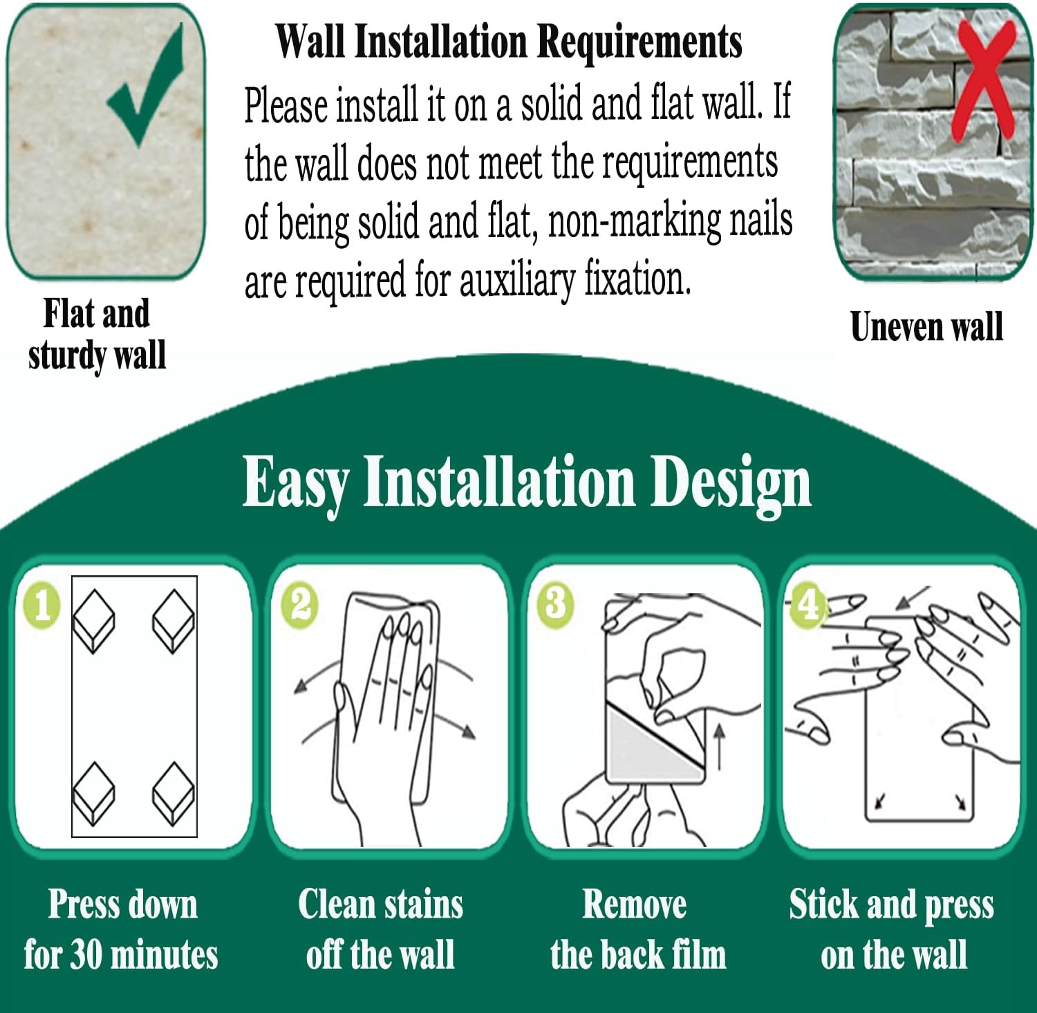 2 Pcs Magnetic Dry Erase Whiteboard Contact Paper for Wall 24"x17.5" Self Adhesive White Board Sticker for Home School Peel and Stick White Board Wallpaper