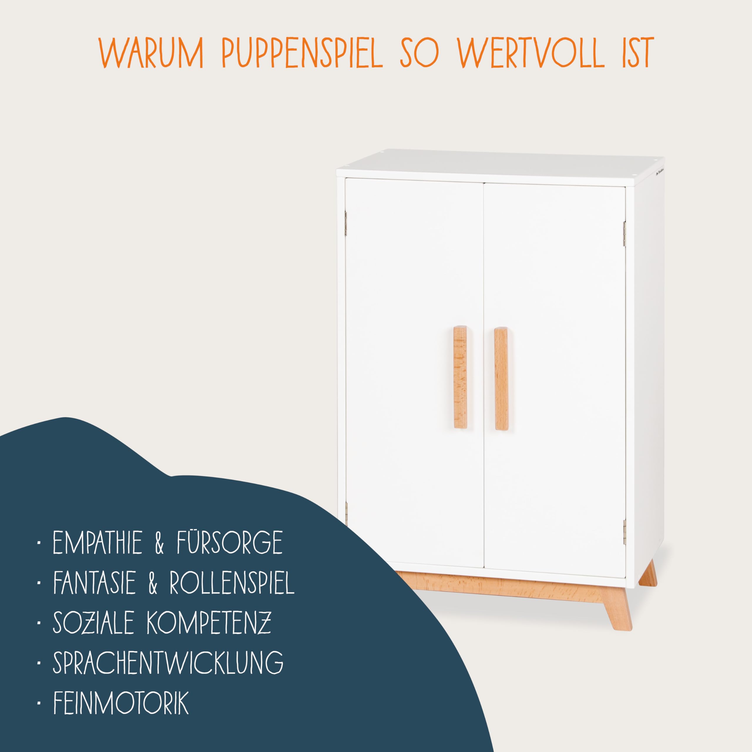 Doll's wardrobe 'Marit', 4 parts