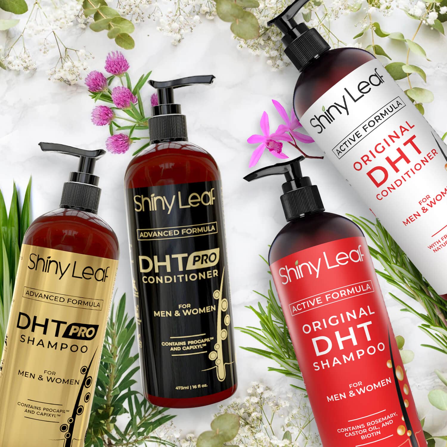 Shiny Leaf DHT Pro Shampoo and Conditioner with Procapil