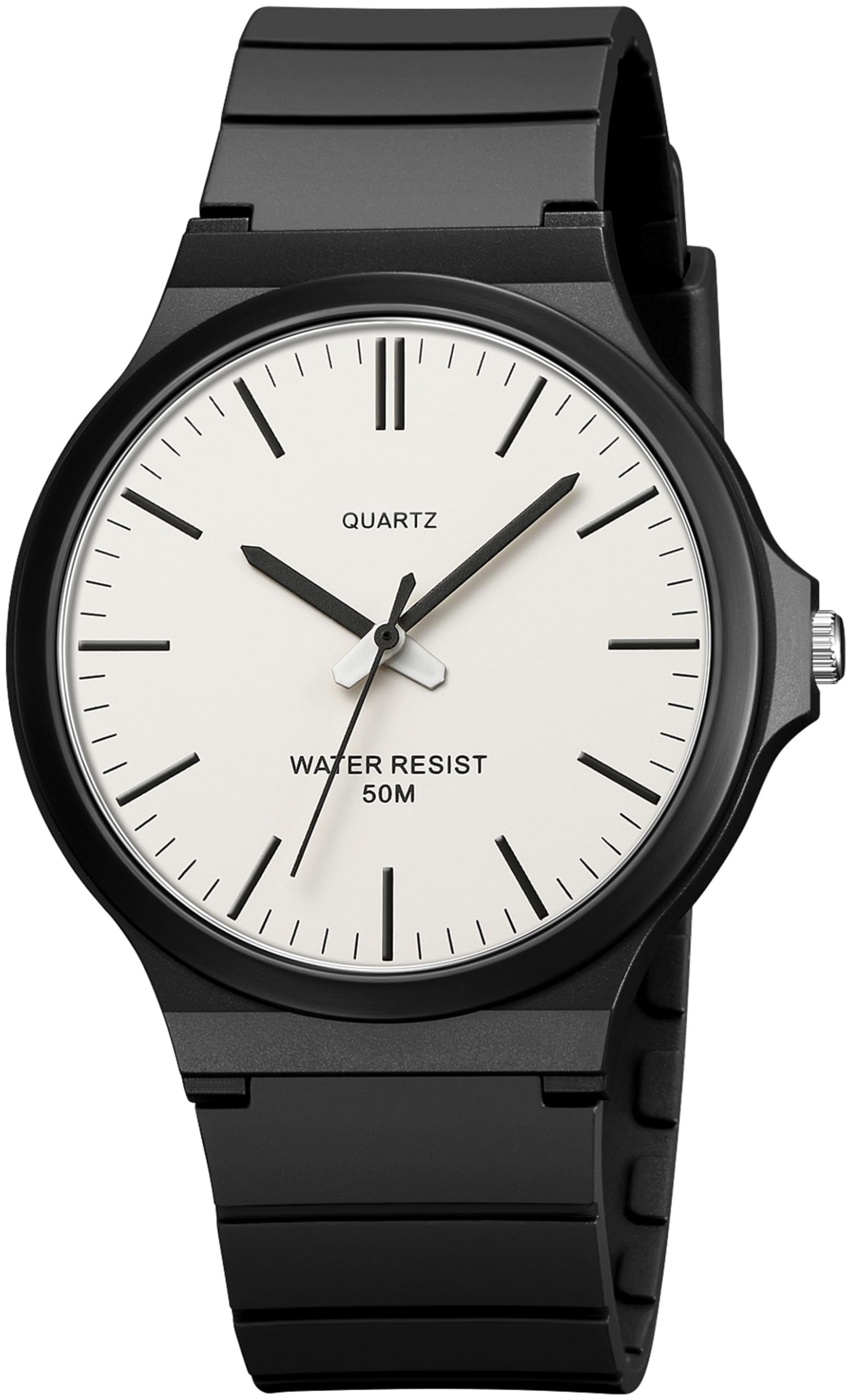 Reloj de pulsera unisex analógico de cuarzo para hombre, minimalista, resistente al agua, 5 ATM, relojes clásicos simples, para hombre, mujer, adolescente, deportivo