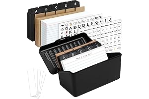 3"x5" Notecard Organizer with Dividers: The Ultimate Organization Solution