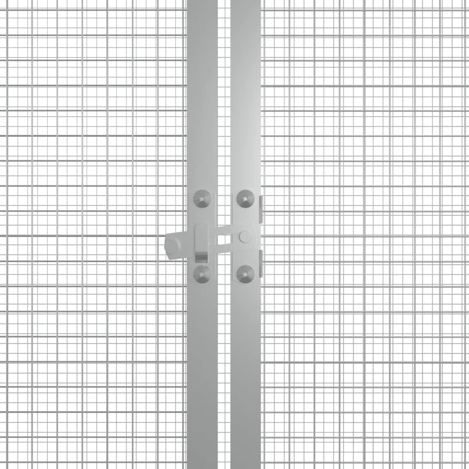 Jaula de gallinas Acero galvanizado Gris 200x91x100 cm, Chaduof Jaulas para Conejos, Jaula Cobaya, Jaula Hamster, Jaula para Gatos, Jaula Chinchilla, Recinto para Conejos - SPU:171546