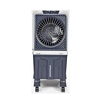 SUMMERCOOL Alvaro 95L Desert Air Cooler with powerful 16 inch motor | Inverter Compatible | 45Ft Air Throw | Double ball bearing Motor | Drain Hole | 1 yr Warranty | Grey