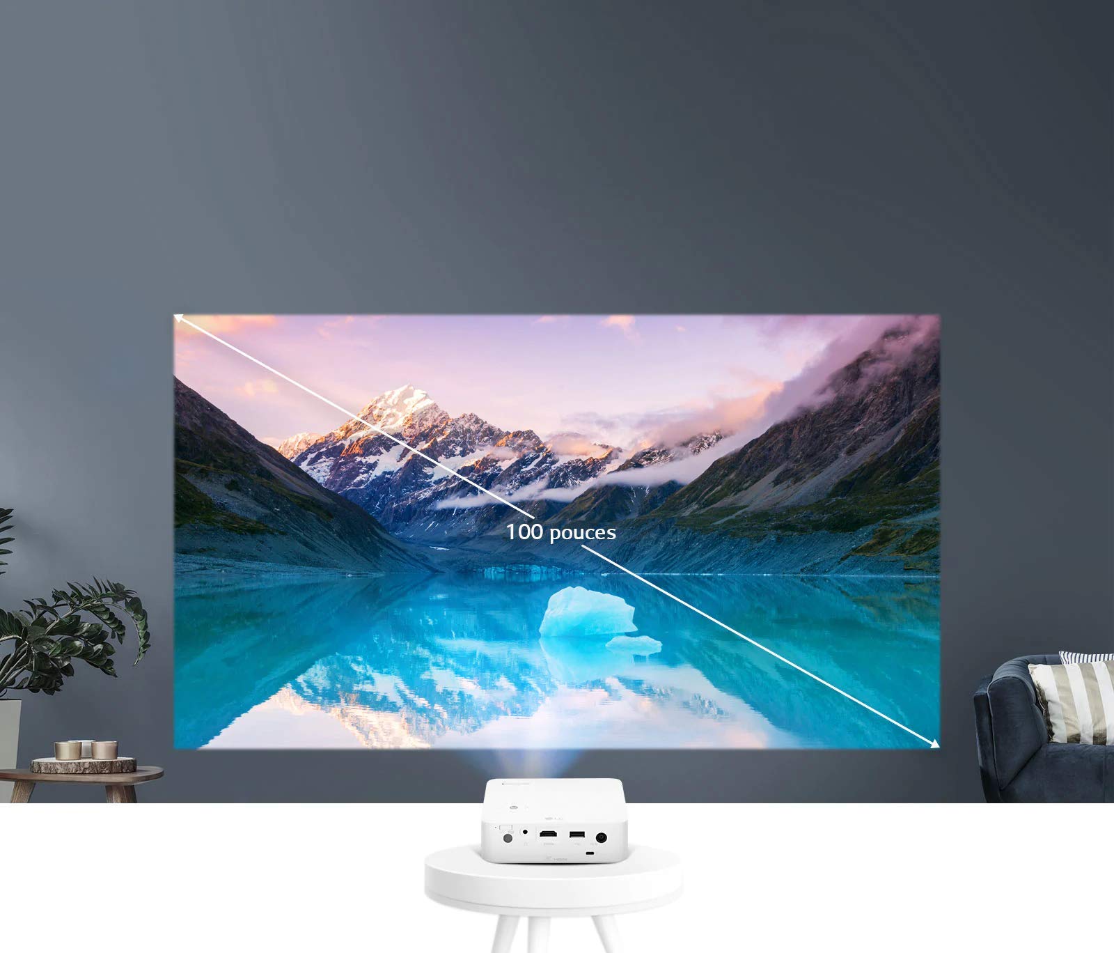 LG PH30N CineBeam Portable HD LED Projector with 2 Hours