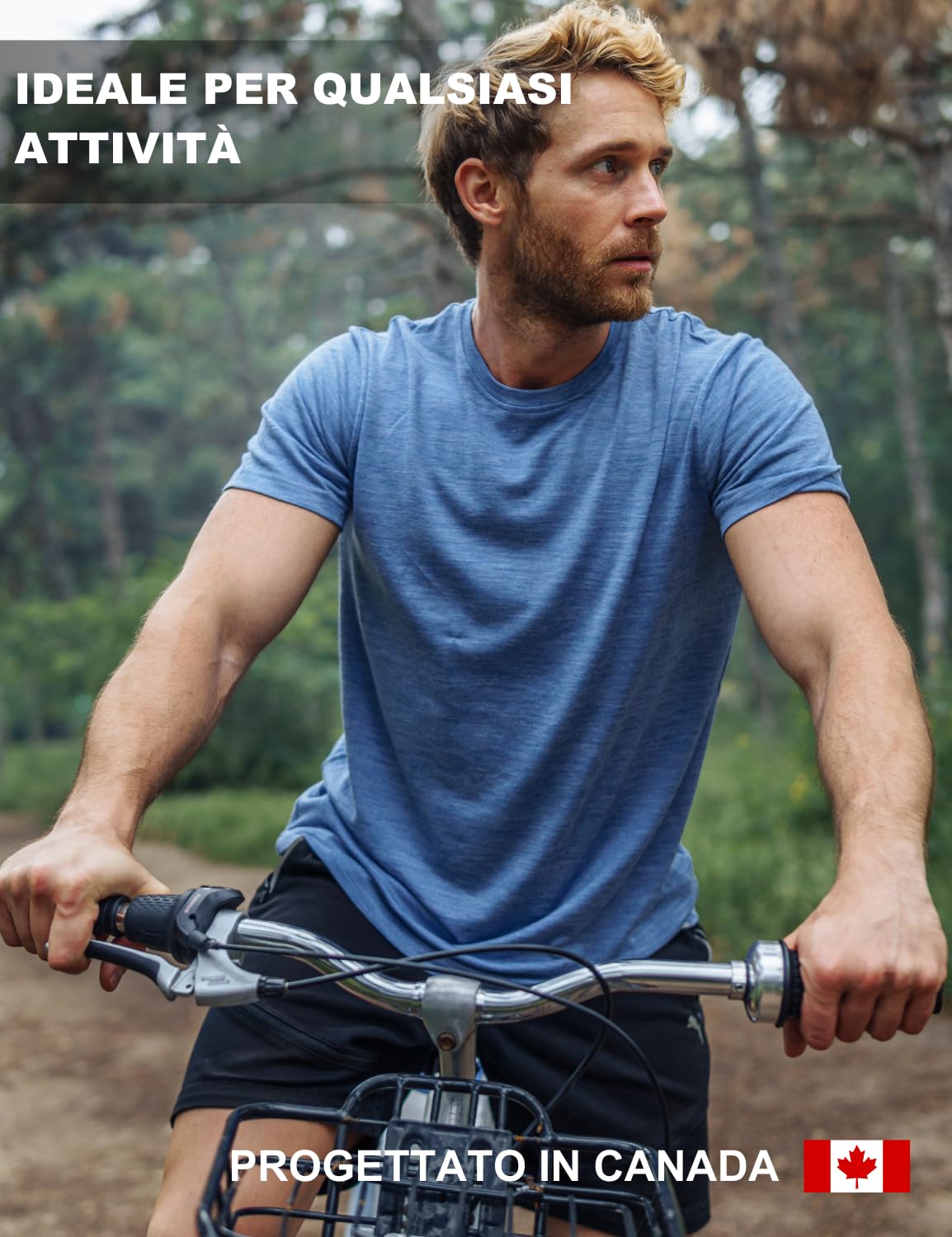 Merino.tech Maglietta Lana Merinos Uomo - Maglia Termica Uomo in Lana Merinos Manica Corta con Calze