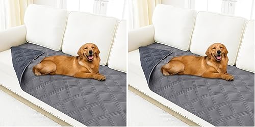 Miniatura 139 de Smiry Manta Impermeable para Cama de Perro 30x70, Manta Suave Reversible para Mascotas, Cubierta Lavable a Prueba de Fugas para Sofá de Gatos y Azul