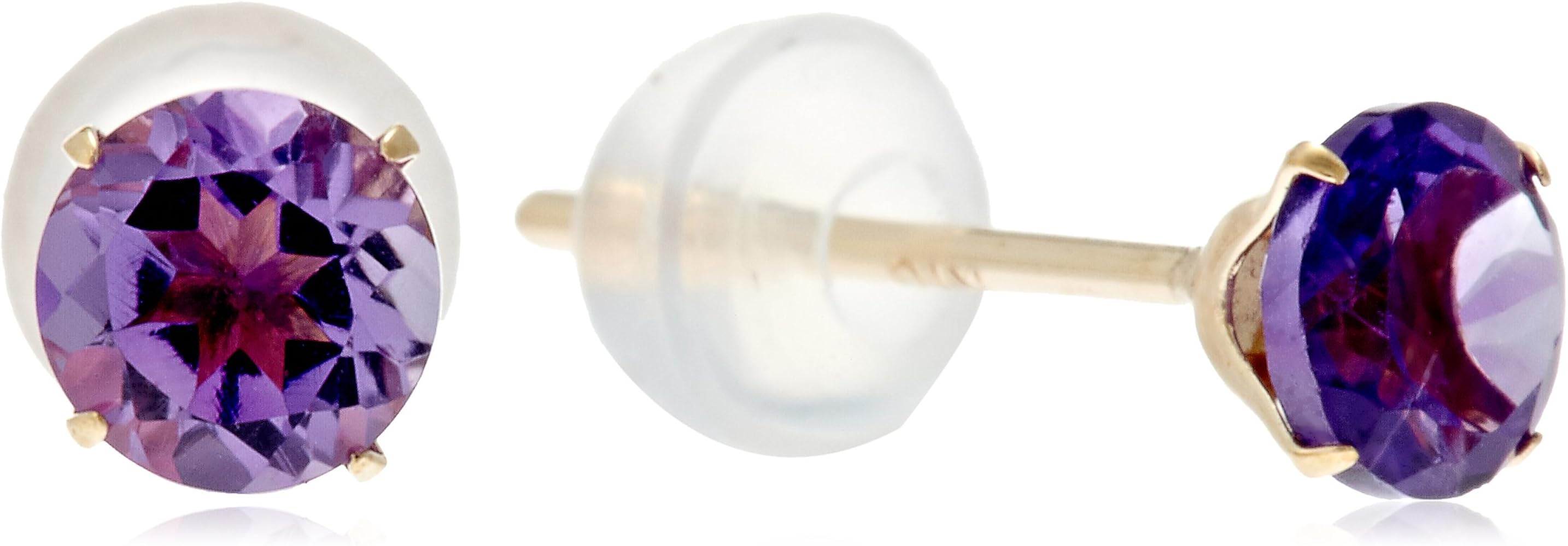 キャンディカラーのピアス【アメジスト】 Amazon | [キャンディ] Candy K10 アメジスト ラウンドピアス BCktmt