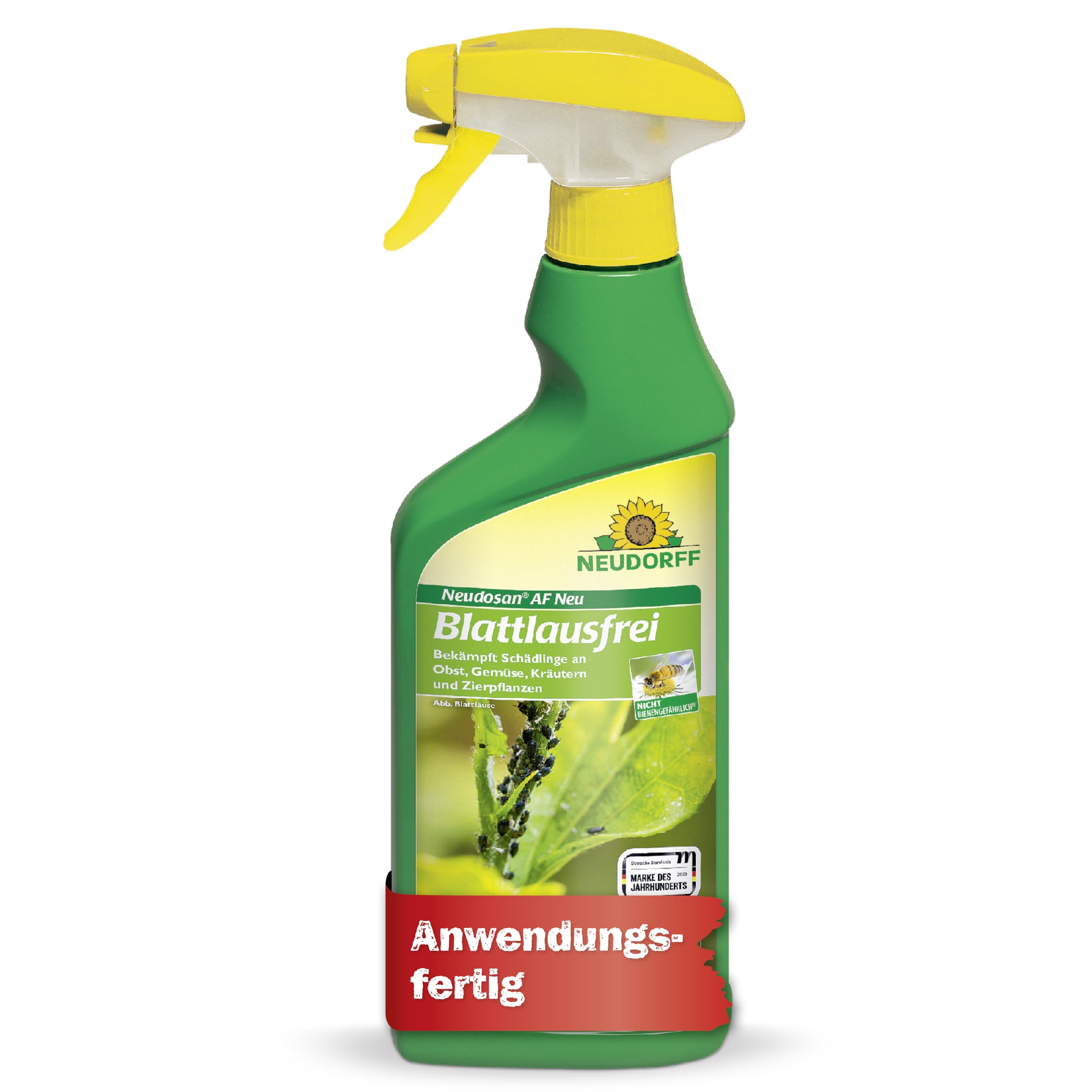 Neudorff Neudosan AF Neu Blattlausfrei – Bekämpft Blattläuse, Weiße Fliegen und Spinnmilben an Obst, Gemüse, Kräutern und Zierpflanzen, 500 ml