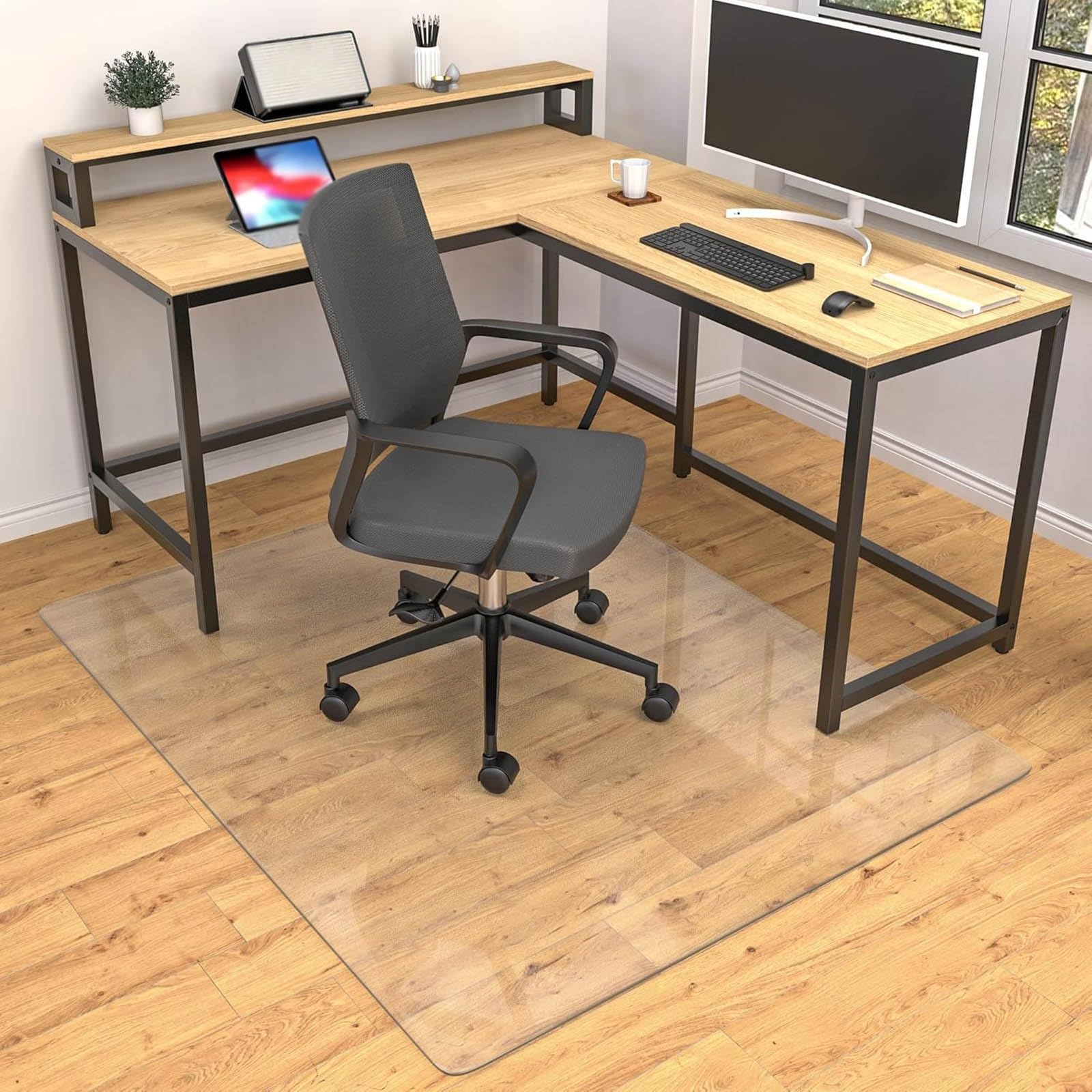 Hardwood Floor Protector Rug Non Slip Clear Desk Chair Mat 30x46 36x48 40x70 PVC Clear Chair Mat Desk