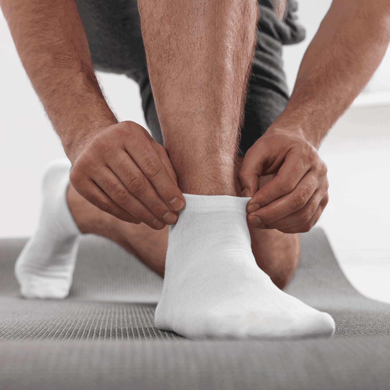 Calcetines tobilleros para hombre, 8 pares de calcetines de algodón de primera calidad, antideslizantes, casuales, de corte bajo