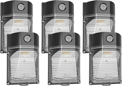 Miniatura 10 de YXL Paquete de 2 luces LED de pared de 30 W y 3600 lm con fotocélula del atardecer al amanecer, AC100-277V 5000K, luces LED para exteriores, IP65