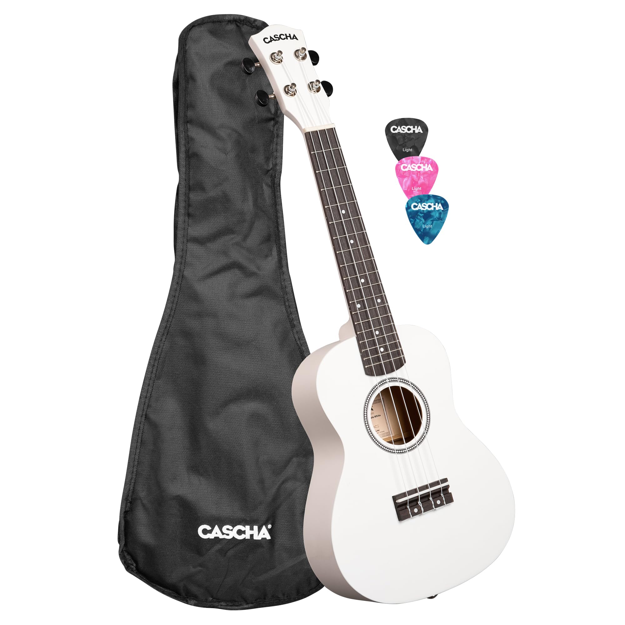 Concert Ukulele Linden White (w zestawie torba, 3 i)