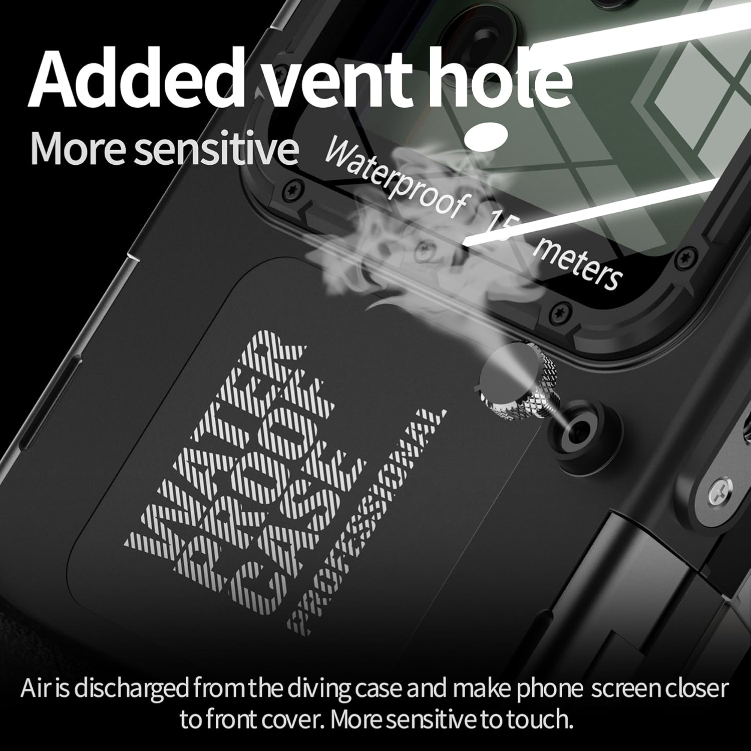 Professional Waterproof Case for 6.9" Universal Samsung Galaxy S25 S24 S23 S22 S21 Ultra Plus FE, Up to 15 Metre Waterproof Case Only for Samsung Series Black