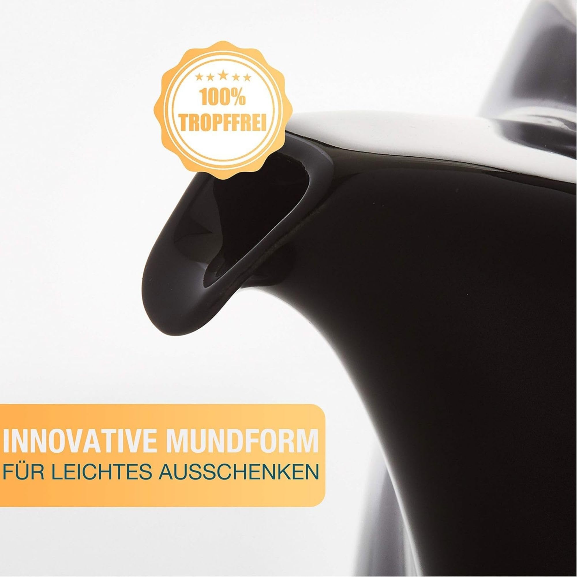 Thiru Design Teekanne mit Edelstahl Siebeinsatz 1,2L - Handgefertigte Premium Teekanne Porzellan Keramik - neuer Deckel - Sieb herausnehmbar - Modell 2023