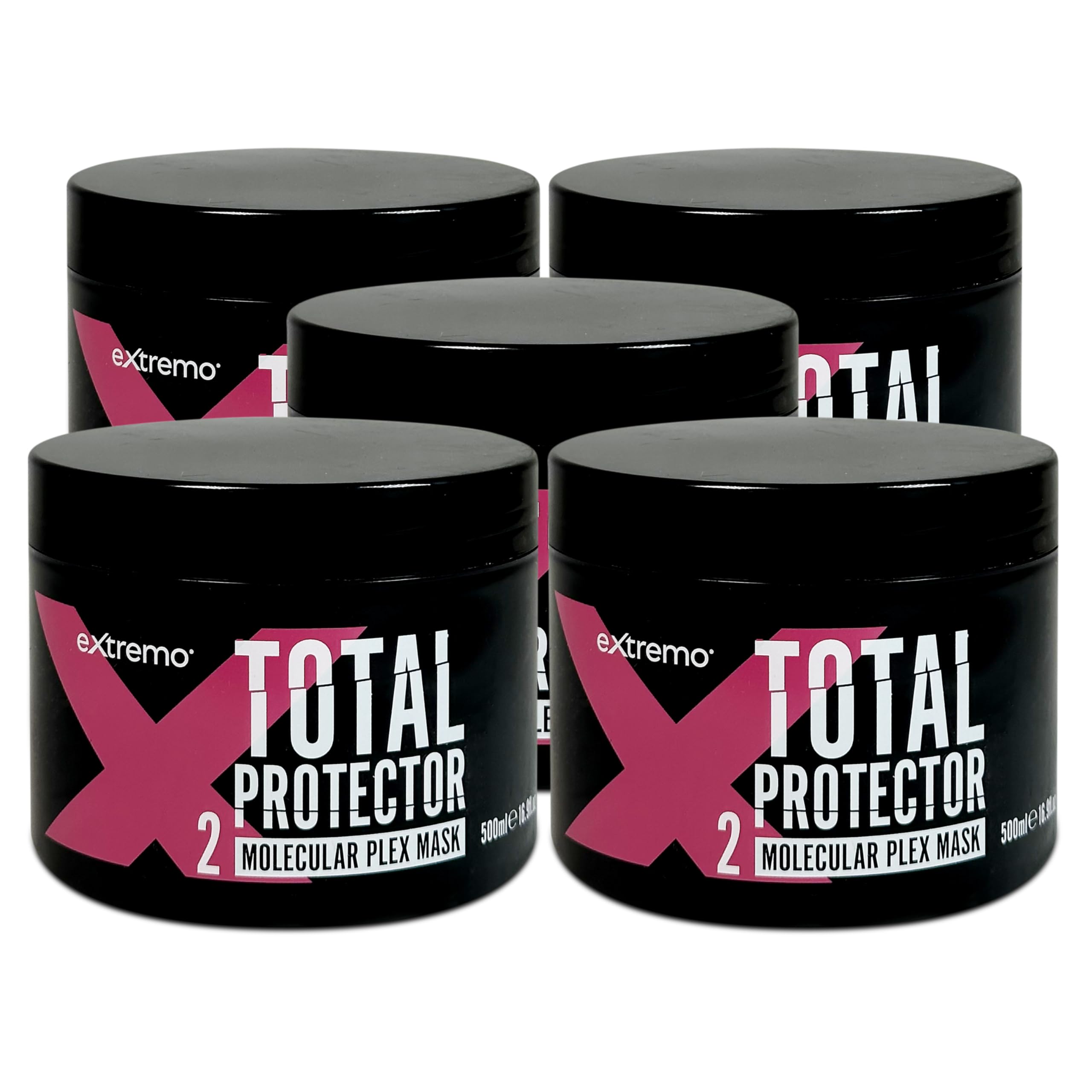 Mascarilla Reparadora Molecular Plex 500 ml, 5 Unidades | Hidratación y Reparación Profunda