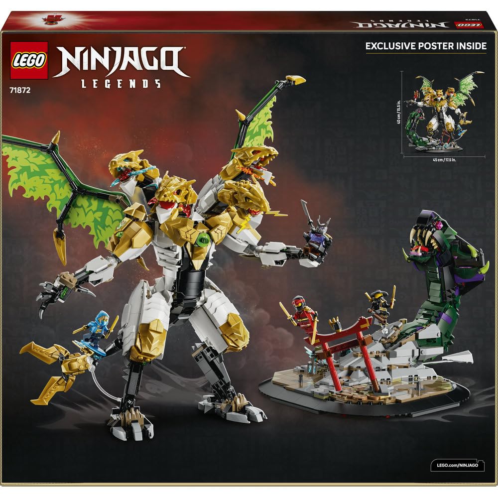 LEGO NINJAGO Bitwa z ultrasmokiem 71872 | model smoka, zestaw dla fana ninja, prezent dla fana ninja 12+, 2178 elementów