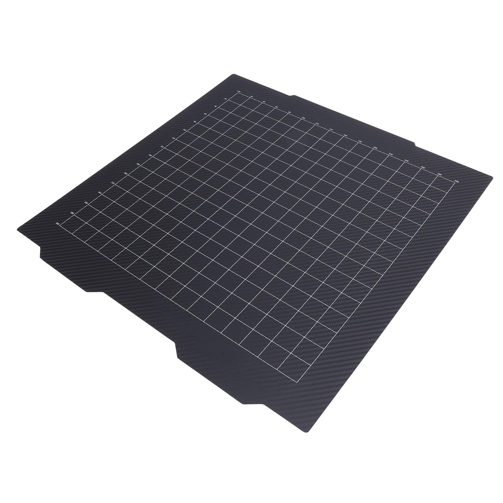Tbest 3D-Drucker-Bauplatte, 365 X 365 Mm, Doppelseitige Kohlefaser, PET-Pulverbeschichtung, PEI-Federstahlblech für XL 3D-Drucker, Bauplatte XL, Besteht aus Diesem Teil Nur Flexibel ohne