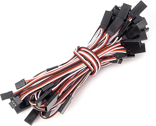 Miniatura 7 de 30 cables de extensión de 3 pines macho a hembra para servo extensión de conexión, tablero de control remoto, piezas de control remoto, 5 tamaños