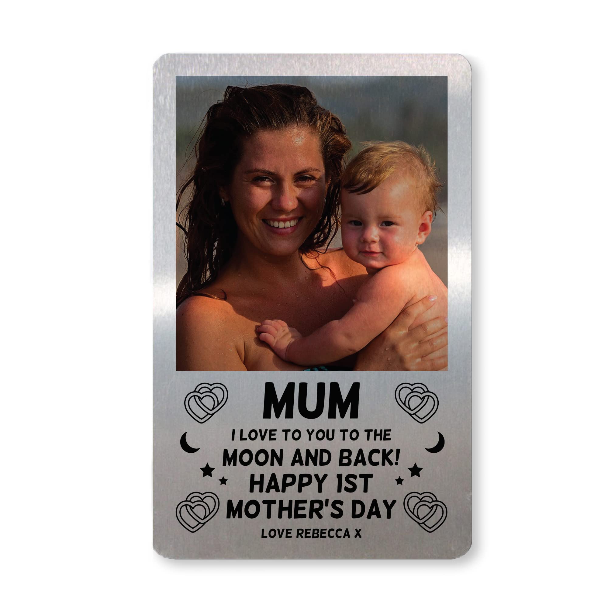 PERSONALISED Photo Card 1st Mothers Day Gift For Mum From Daughter Son
