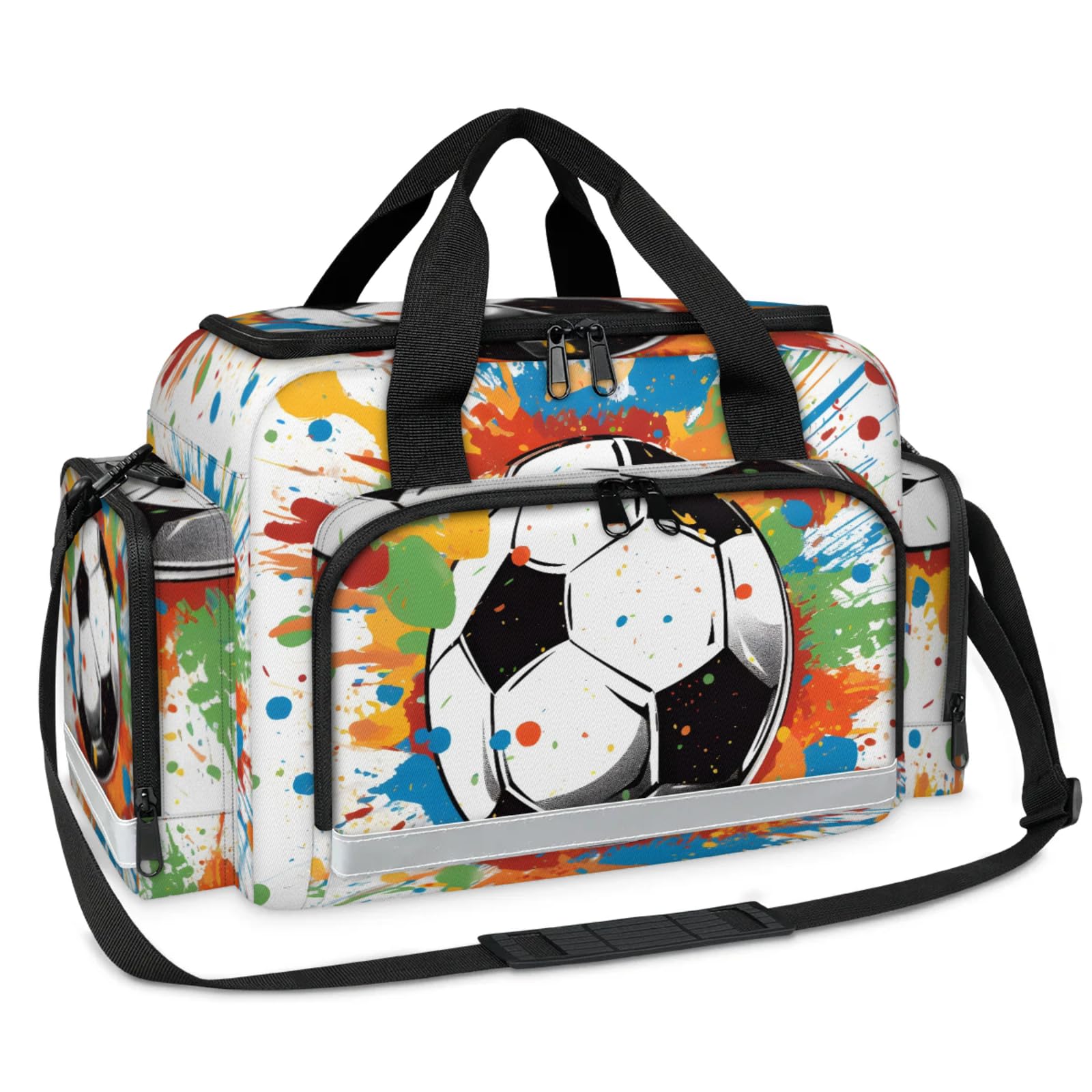 GzLeyigou First Aid Bags Empty, Amateur Football Emergency Bag First Aid Kit Multiple Compartment Kit Carrier On Call Trauma Bag For Paramedics Emergency Medical Supplies Kit