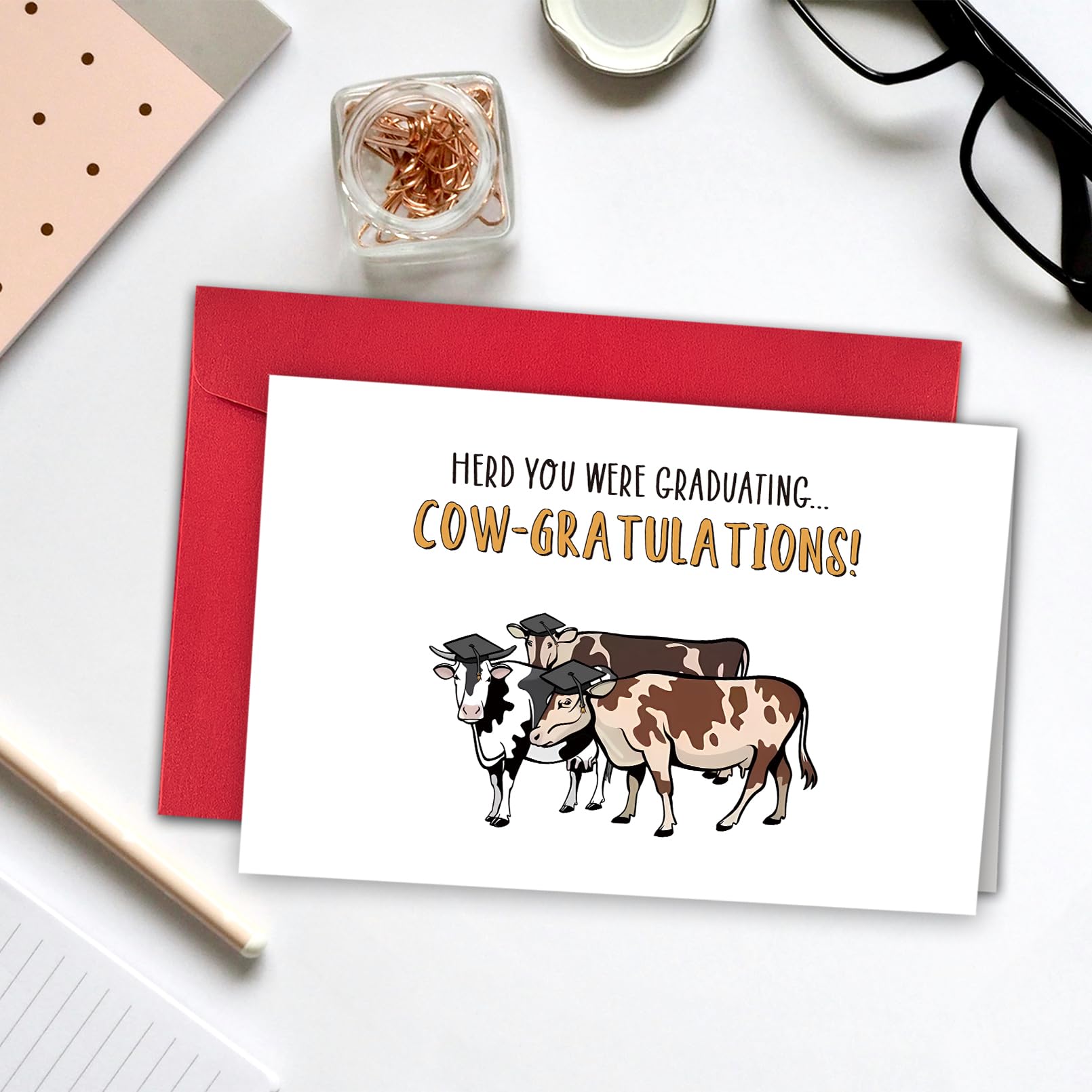 funny grad card ideas Amazon.com : RollupJoy Funny Cow Graduation Card, Cute Pun Graduation Gifts  for Him Her, Congratulations Graduate Greeting Card, Humorous Commencement  Cards for College High School Friend : Office Products