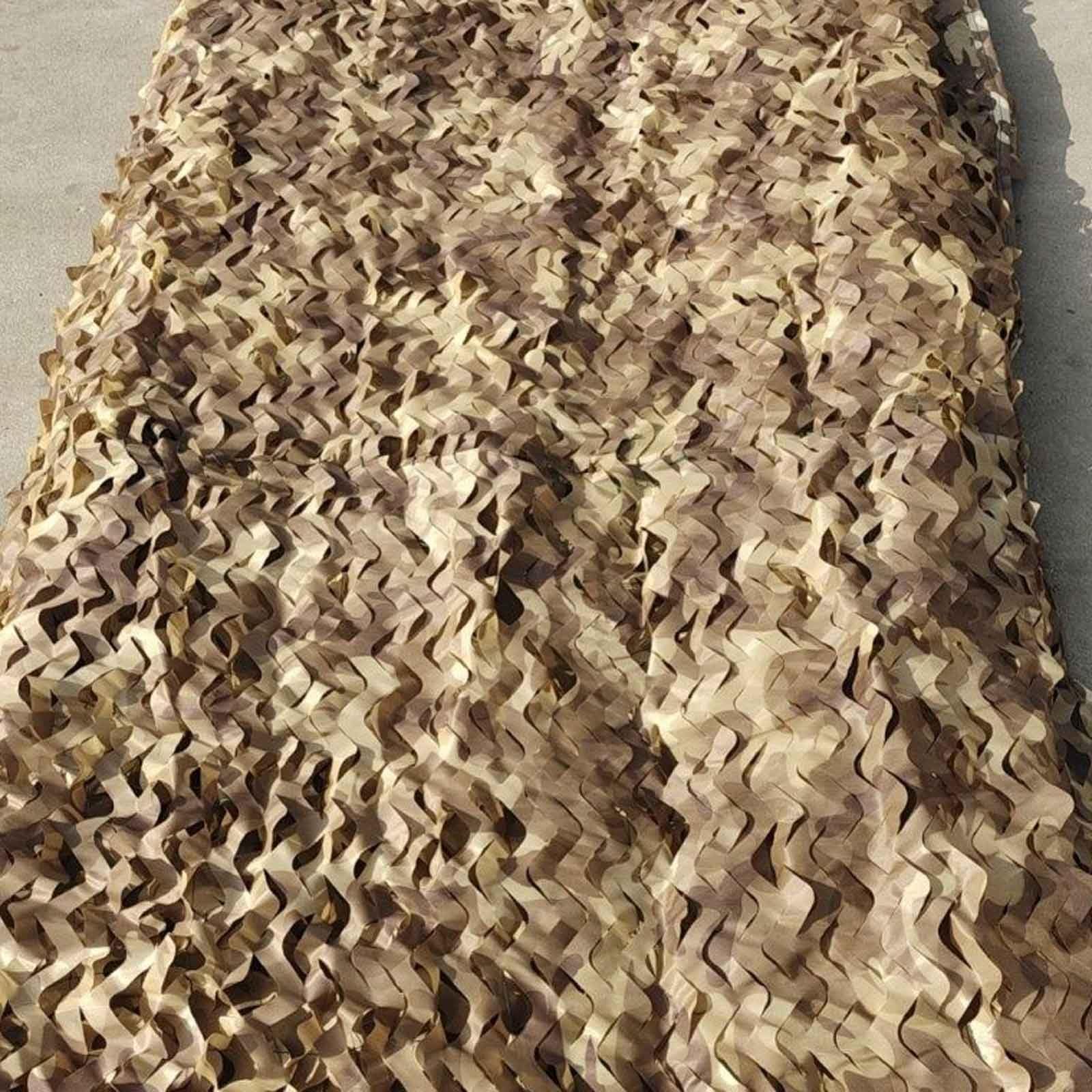 Red de protección Solar Militar portátil para Uso en Exteriores, Cubierta de Camuflaje Resistente al Agua para observación de Aves, Caza y Actividades tácticas (3,96 m x 6,11 m).