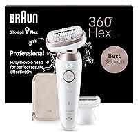 Braun Silk-épil 9 Flex Epilatore Elettrico Donna Con Testina Flessibile a 360° Per