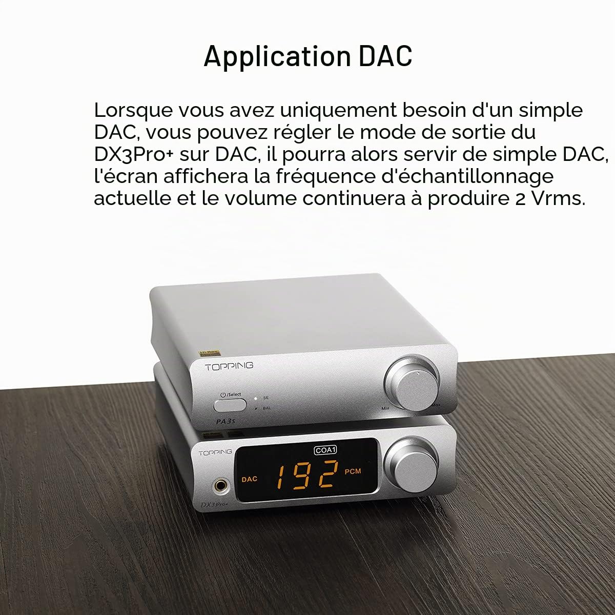 Topping DX3pro+ LDAC Amplificateur de casque – ES9038Q2M XU208 NFCA Bluetooth5.0 Décodeur audio USB/Opt/Coax DAC AMP Pré-amplificateur avec télécommande (Noir)