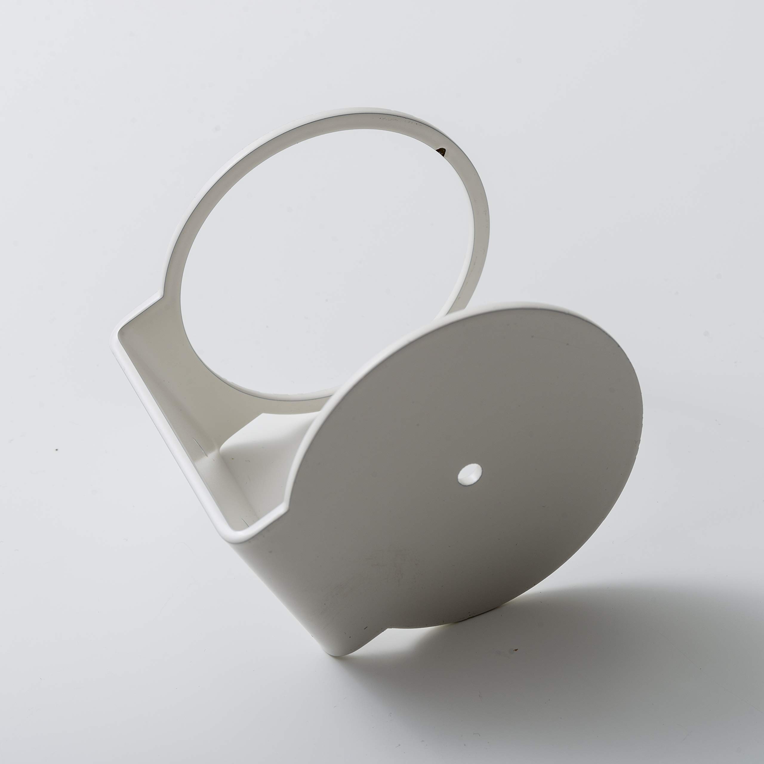 IPEA Porta Flacone da Parete in Ferro – Portaflacone da Muro per Dispenser di Gel Igienizzante, Sapone, Bottiglie – Per Casa, Negozio, Hotel, Azienda – Bianco – Altezza 90 mm, BSFLAB