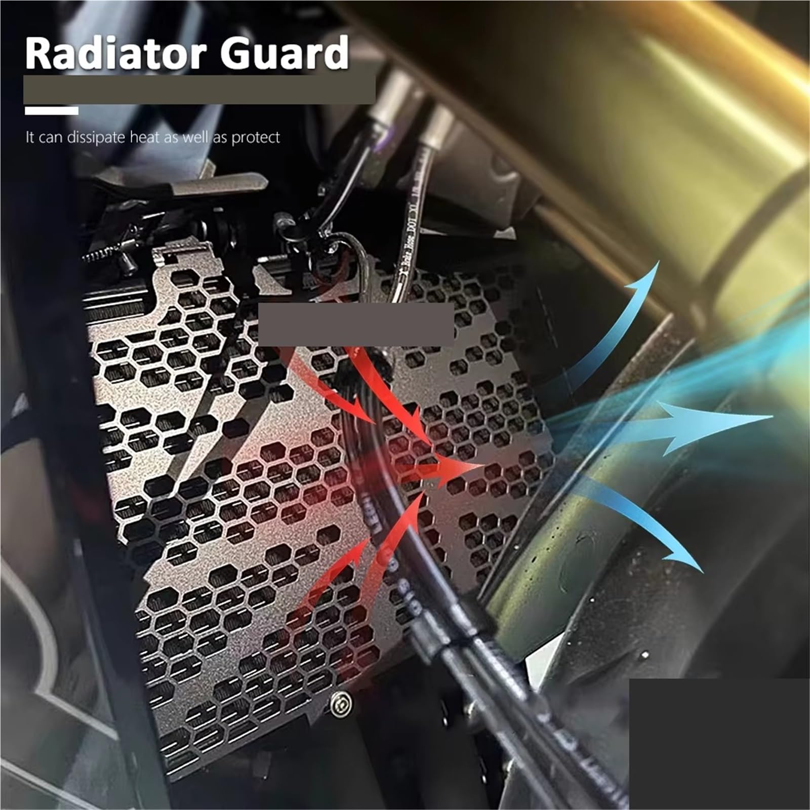 Moto Copri Radiatore Griglia Per CFMOTO Per 450SR 2022-2024 Motociclo Copertura Della Griglia Radiatore | Accessori moto Copertura della griglia protettiva della protezione del radiatore