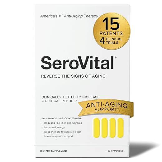 Serovital Renewal Complex, Serovital - Renewal Supplements - Female Critical Peptide Support - Revitalizer for Women, 120 Capsules (Pack of 1)
