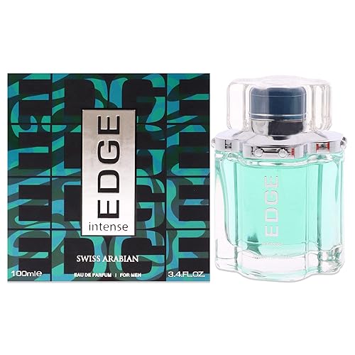 Swiss Arabian EDGE Intense Productos de lujo de Dubai Fragancia personal EDP en aerosol de larga duración y adictiva Un aroma seductor y
