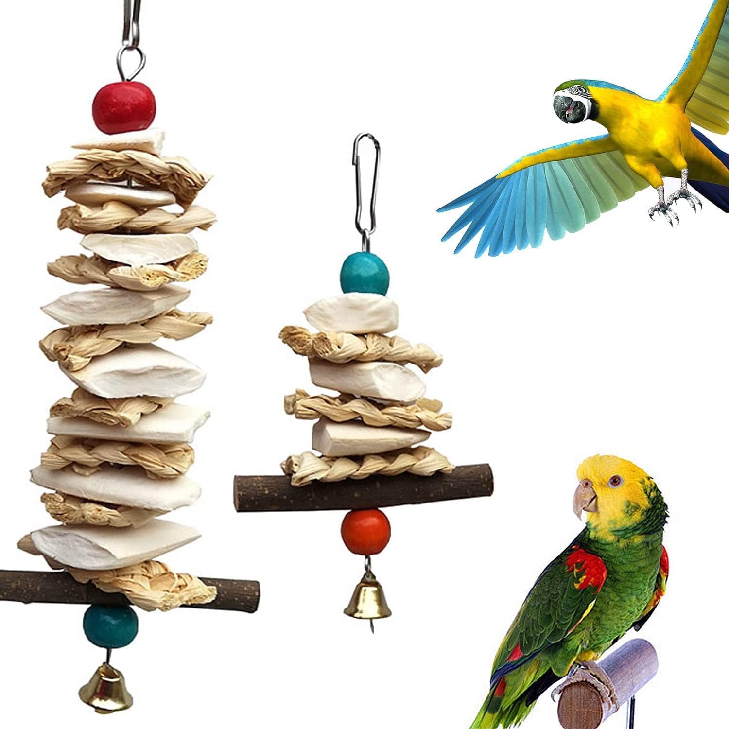 Newsmy 4 Pack Cuttlefish Bone for Birds, Natural Cuttlebone for Parrots and Budgies, Calcium Chew for Beak Care, Suitable for Snails and Tortoise [4Pcs 15CM] — view 13