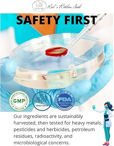 Miniatura 6 de Red's Kitchen Sink Cell Fuel 102 cápsulas de musgo marino  Fabricado con musgo marino irlandés y raíz de bardana  Musgo marino orgánico  120