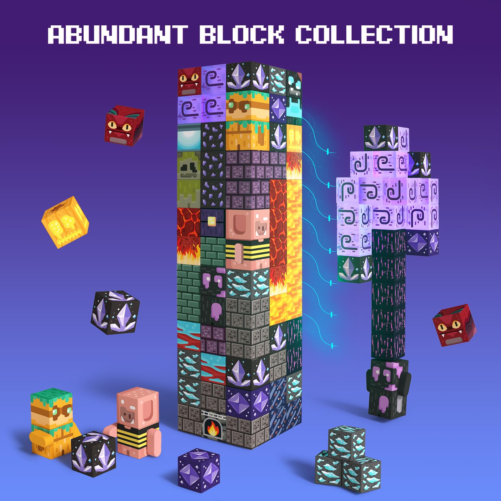 GobiDex Blocchi Magnetici 200 Pezzi Giocattoli di Costruzione per Bambini da 3 Anni in su Gioco Educativo MagWonder con Magneti Regalo Sensoriale per Bambini e Bambine Compleanno