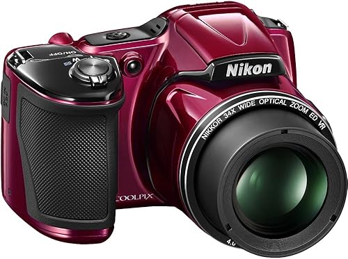 Miniatura 5 de Nikon Coolpix L83016MP CMOS cámara digital con 34x zoom Nikkor Lente y Full 1080p HD Video Negro Refurbished Ciruela
