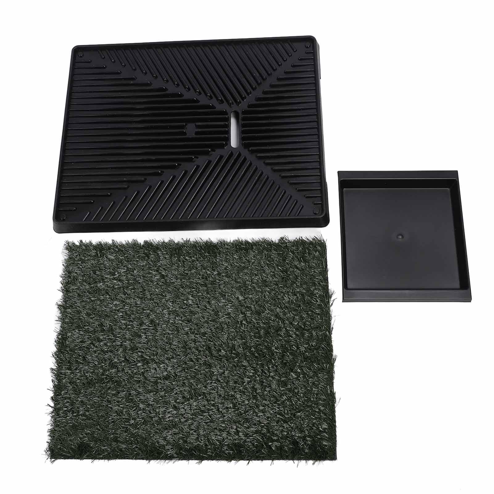 KIMISS Bandeja para Orinal para Perros de Césped Artificial, Almohadilla Grande Reutilizable para Orinar para Interiores