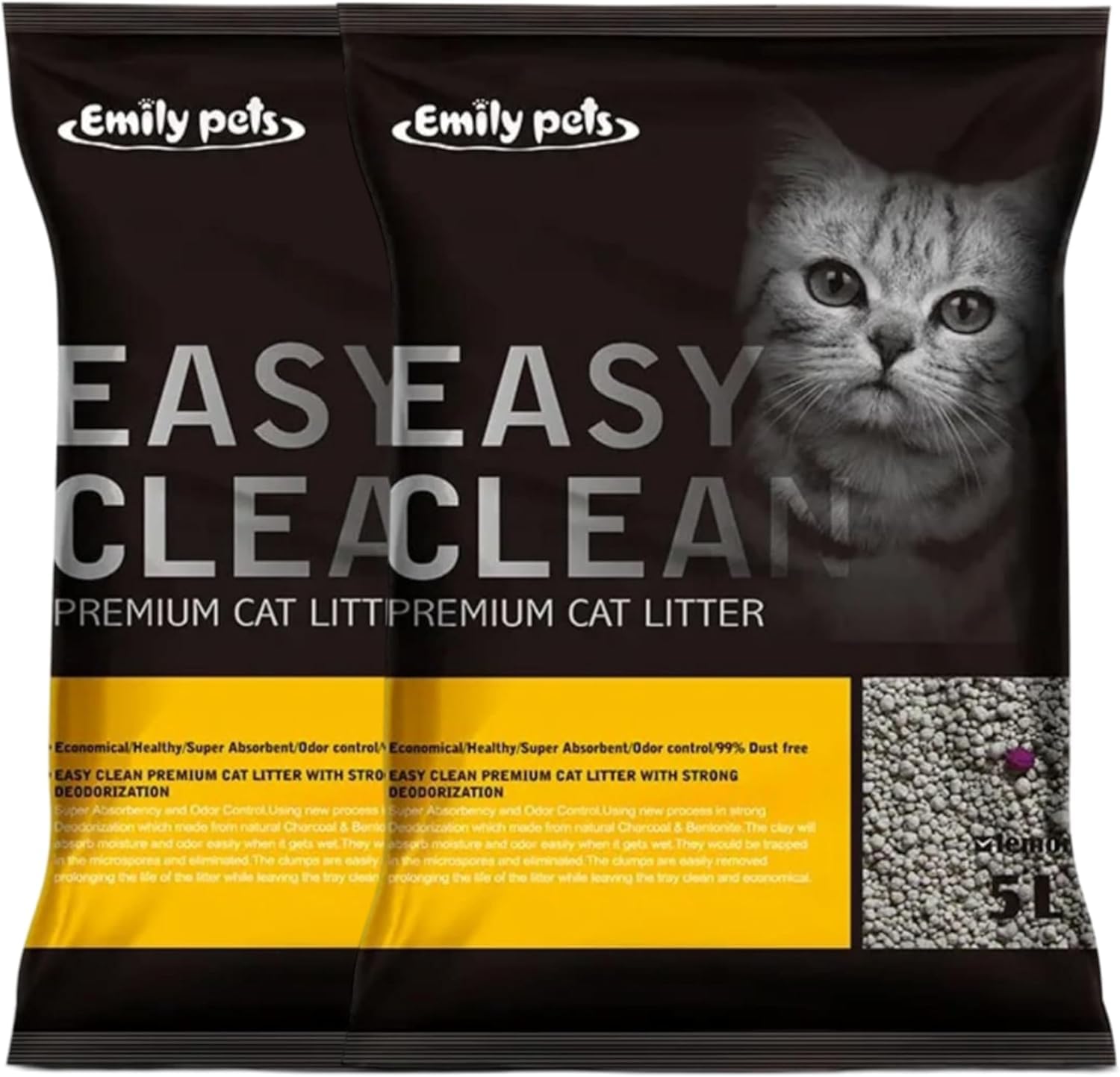 Fresh Scented Clumping Cat Litter 100% Natural Bentonite (20L) (Lemon)