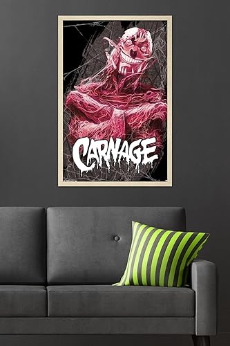 Miniatura 83 de Trends International Marvel Comics Carnage - Insane Wall Poster, 22.4L x 14.7W, Barnwood Framed Version Versión enmarcada Barnwood