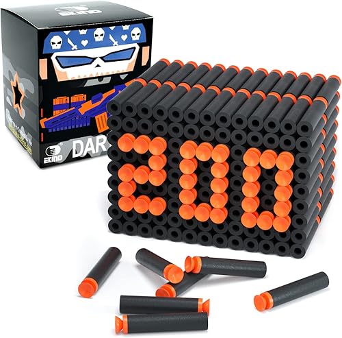 EKIND Paquete de 200 dardos de succiĂłn de espuma compatible con NERF N-Strike Series Blaster azul EKIND Paquete de 200 dardos de succiĂłn de espuma compatible con NERF N-Strike Series Blaster azul