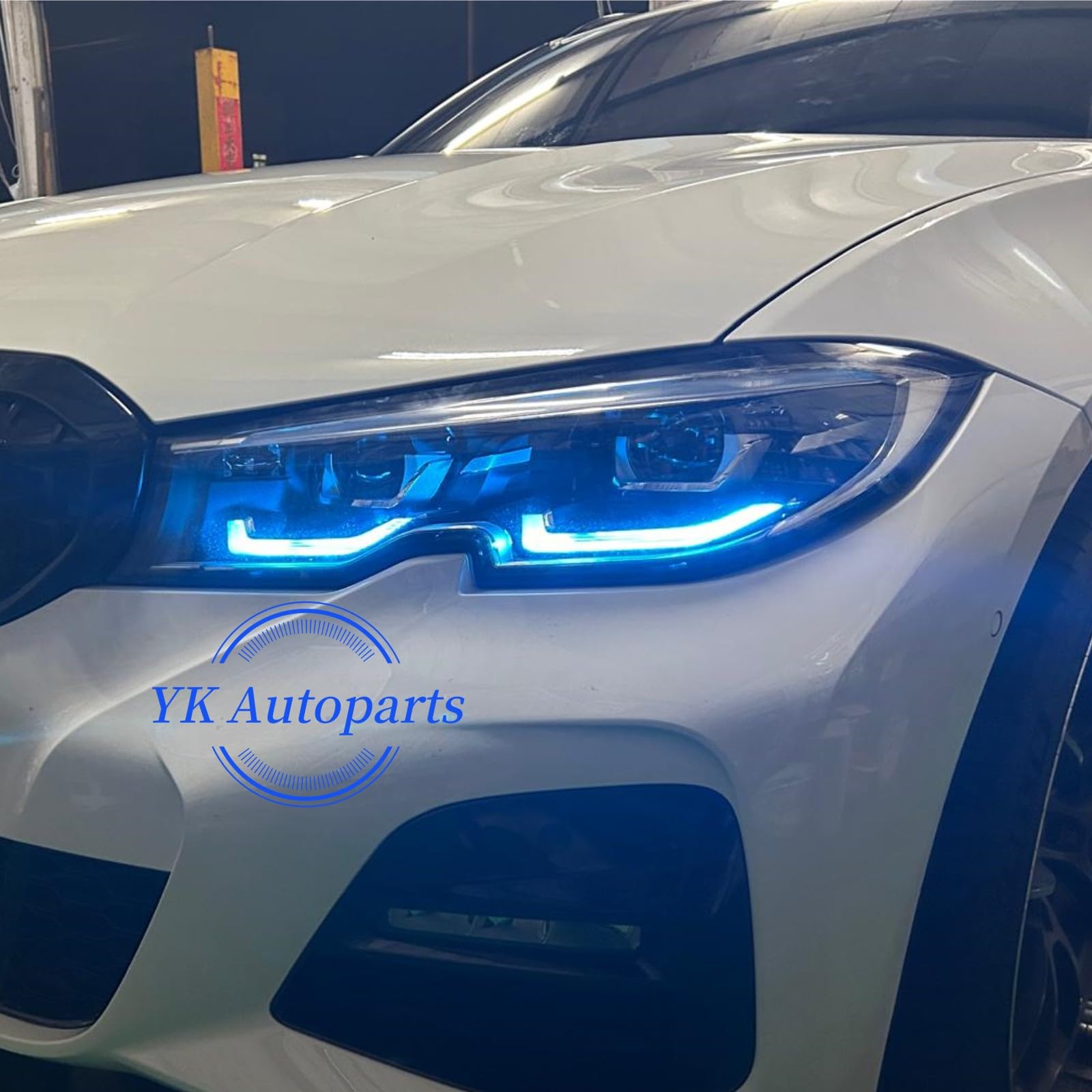 Amazon.com: 4Pcs Ice Blue DRL Angel Eyes LED Boards Set Fit For