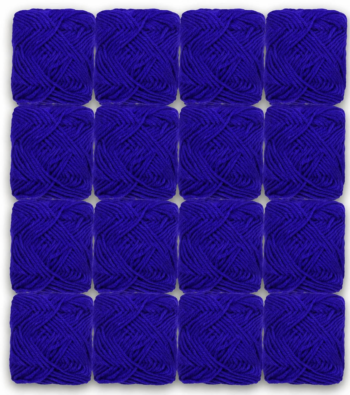 4 Ply Acrylic Wool Yarn for Knitting & Crochet, Soft Knitting Thread 200 g Total Pack of 12, Maroon Yarn for Sweater, Baby Knitting, DIY Art, Craft & Handmade Projects, Baby Pink (Royal Blue)-image-26