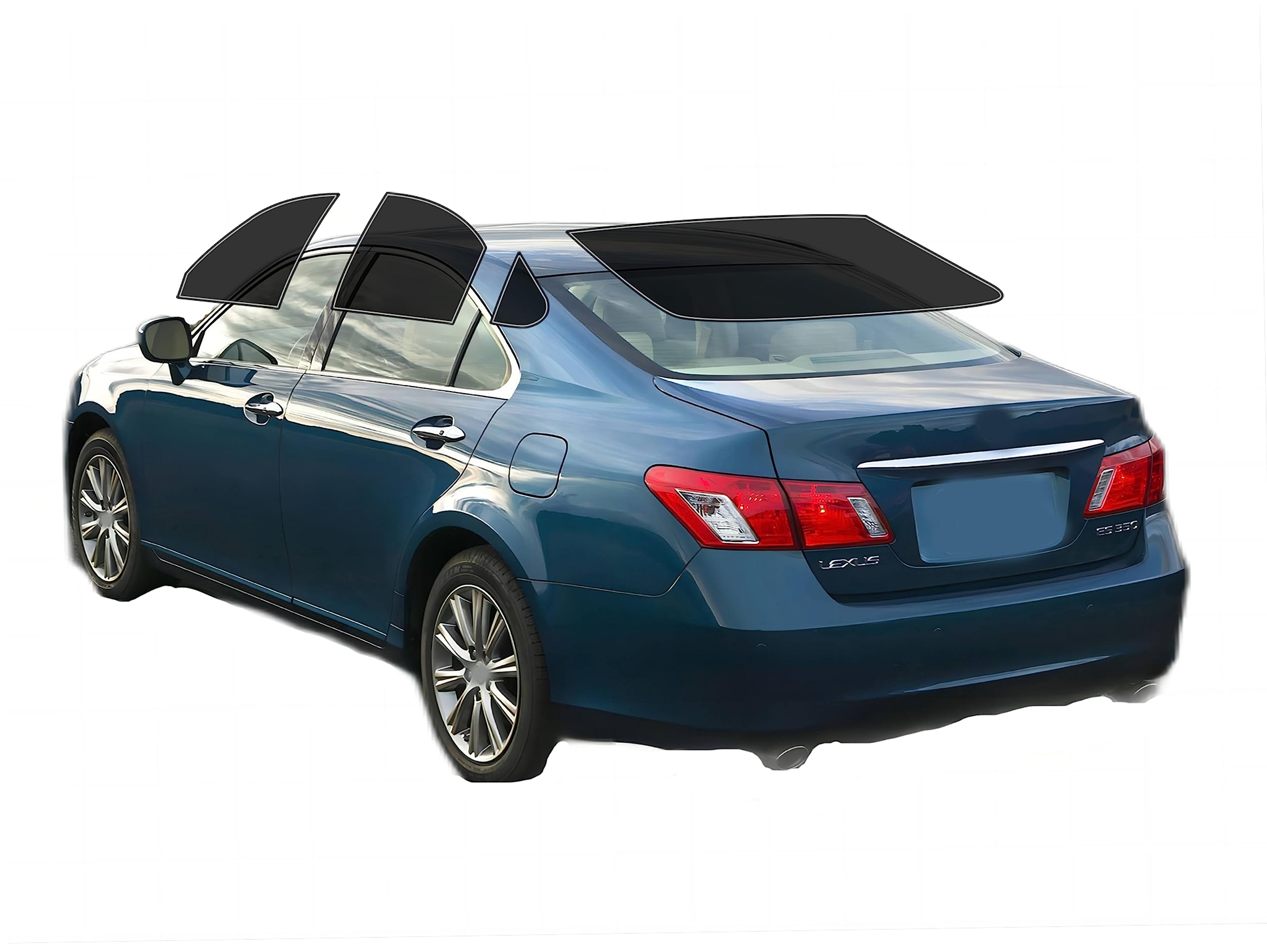 AUTOTEK Precut Windows Tint Film All Sides Cars Sun Blocking Protection Privacy Anti Shatter Glass 2 Ply Film Any Tint Shade kit for Lexus ES 2007-2012