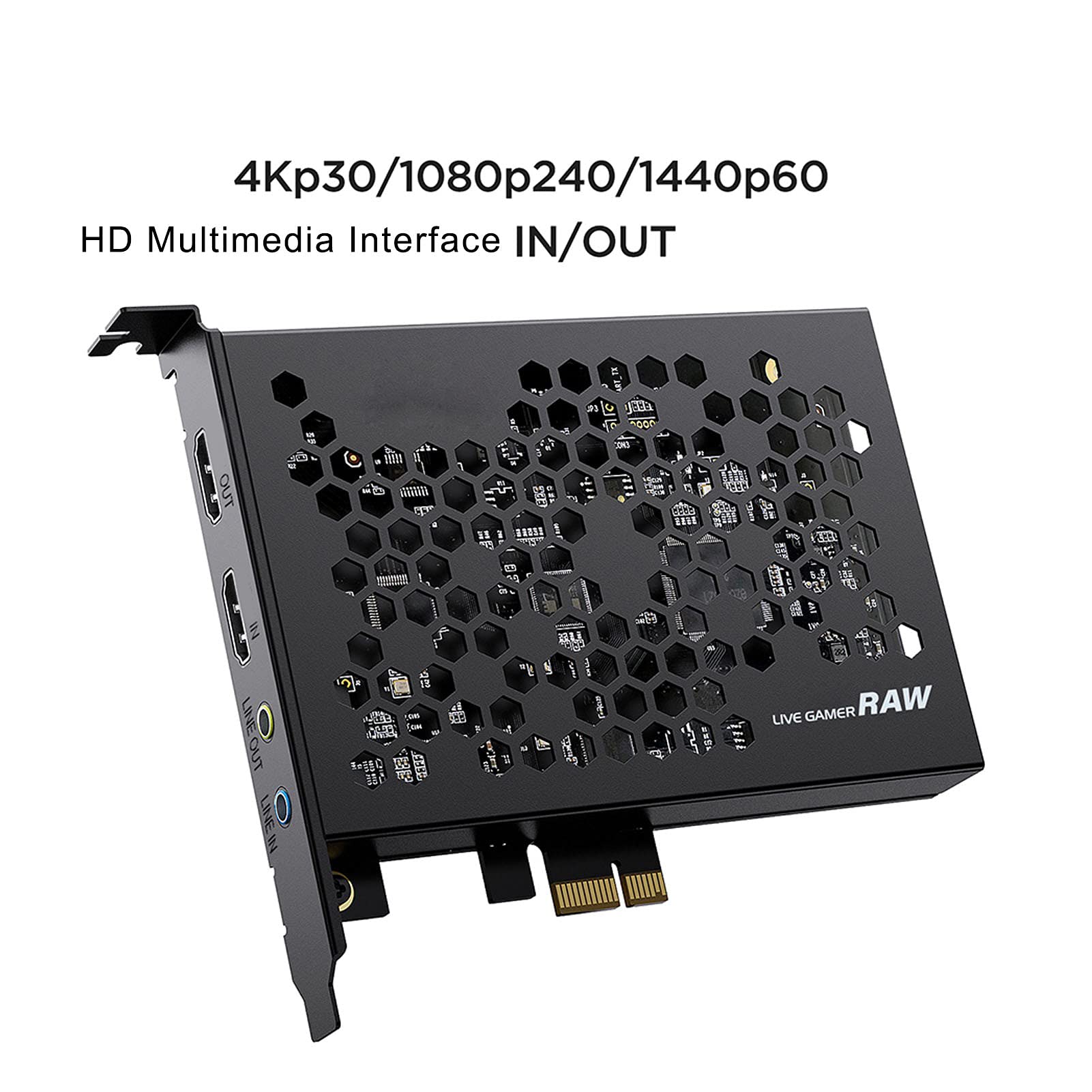 Annadue Tarjeta De Captura De Juegos, Tarjeta De Captura De Video De Interfaz Multimedia, PCIE 4K HD, Interfaz Multimedia HD 1.4, para Video De Conferencia En , Plug and Play